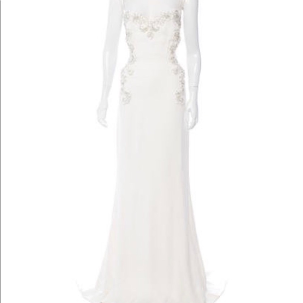 Ivory Badgley Mischka wedding gown